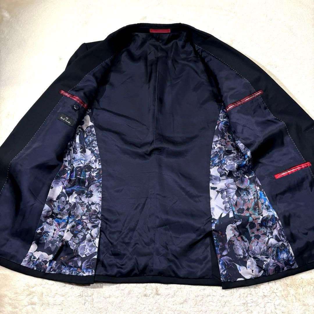 Paul Smith ポールスミス 花柄 ネイビー テーラードジャケット M