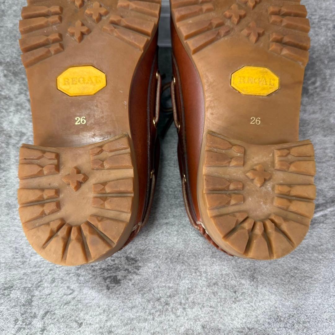 REGAL 【美品】リーガル ディキシューズ 本革 モカシン JE-38