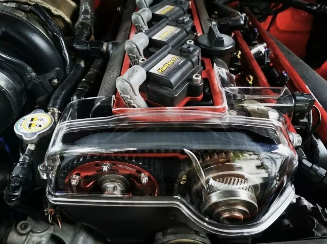 2JZ VVT-i 後期用 透明 クリアカムカバー スープラ アリスト等