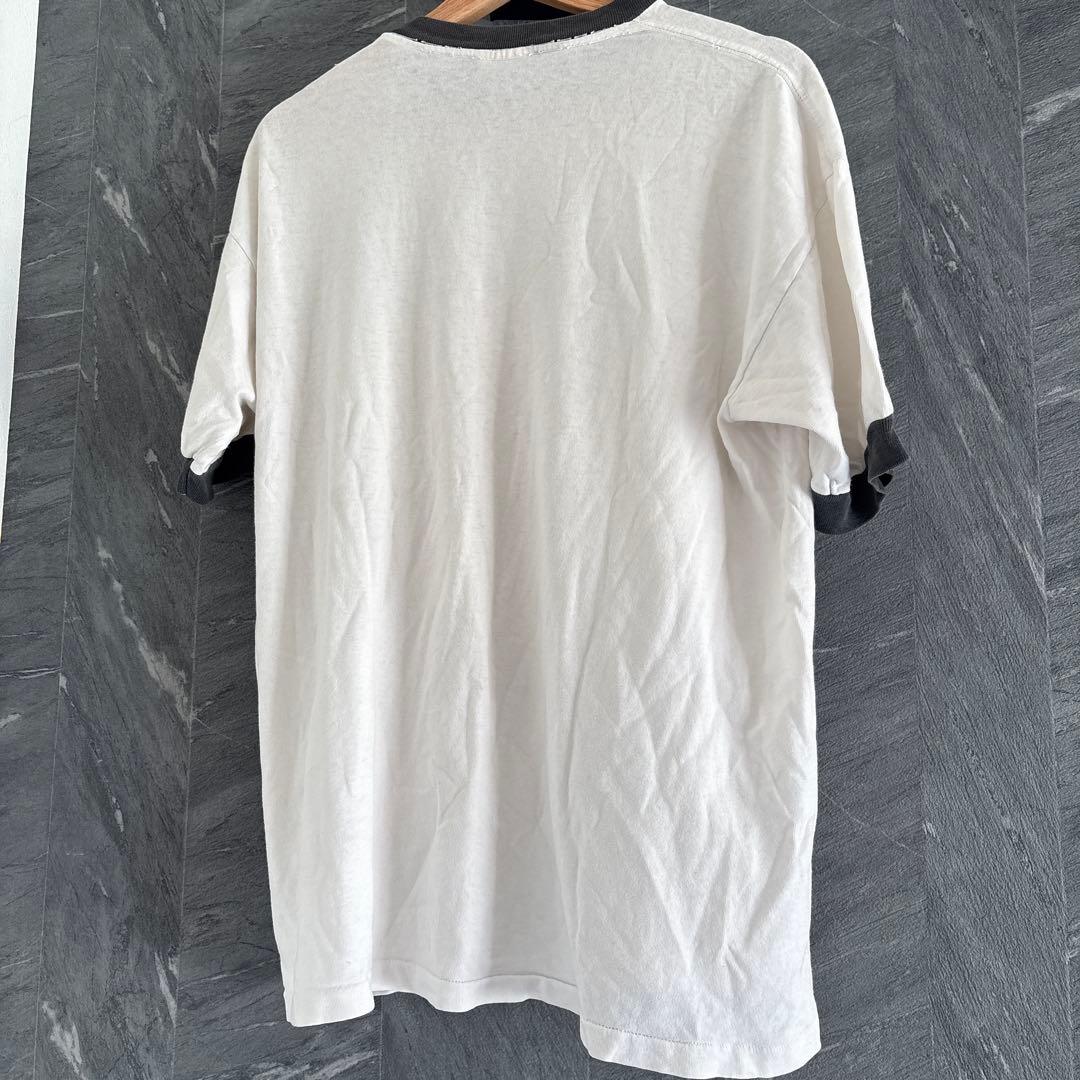 。*様 old stussy リンガーTシャツ 白タグ M