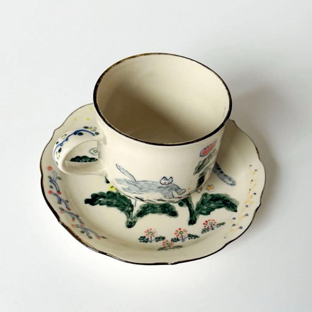 ミシャコシャ　MIZACOSHA＊カップ＆ソーサー　磁器