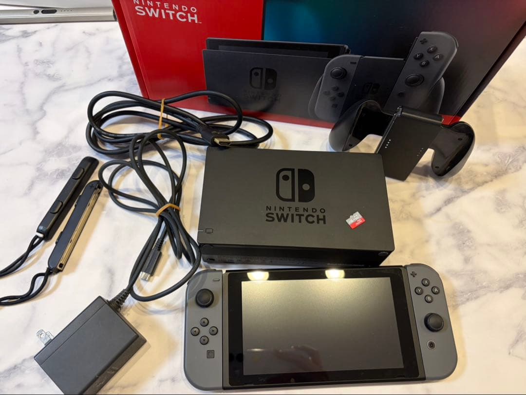 Nintendo Switch 本体 グレー 256gbSDカード付