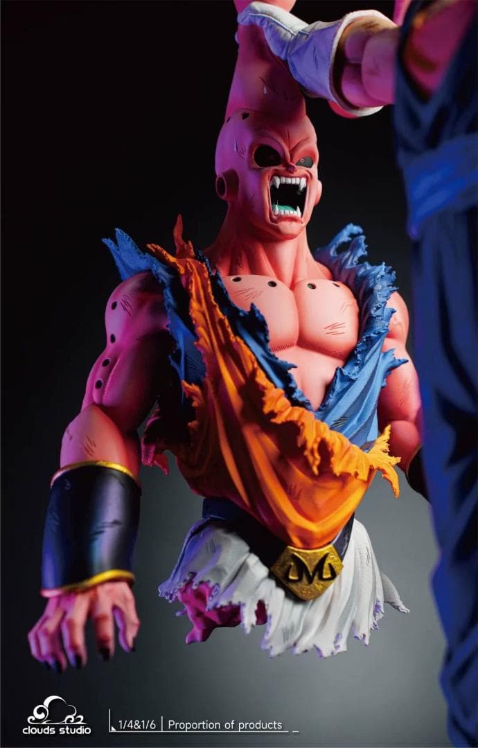 ドラゴンボール ベジータ VS 魔人ブウ 彫刻フィギュア ガレージキット