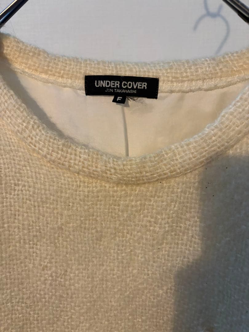 初期UNDER COVER アイボリー オーバーサイズTシャツ　ポケT ポケット