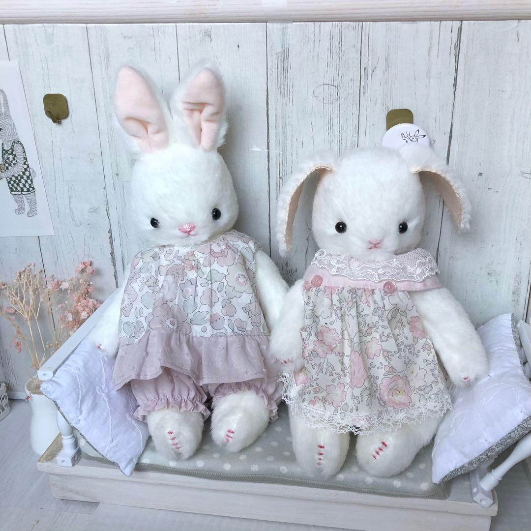 ハンドメイド　ましろうさぎちゃんの初節句　ぬいぐるみ