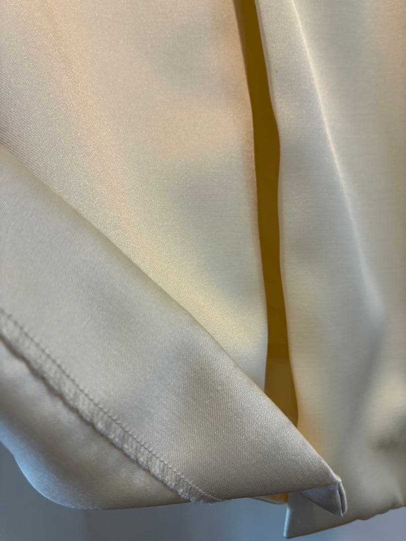 im perf Double Satin Long Skirt エクリュ　36