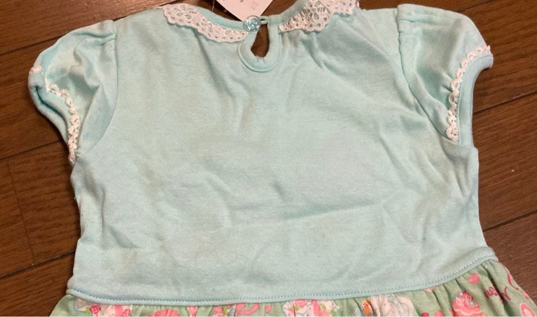 まゆお❤︎新品タグ付❤︎メゾピアノ❤︎９０❤︎みみぽぽウエディング❤︎半袖ワンピース