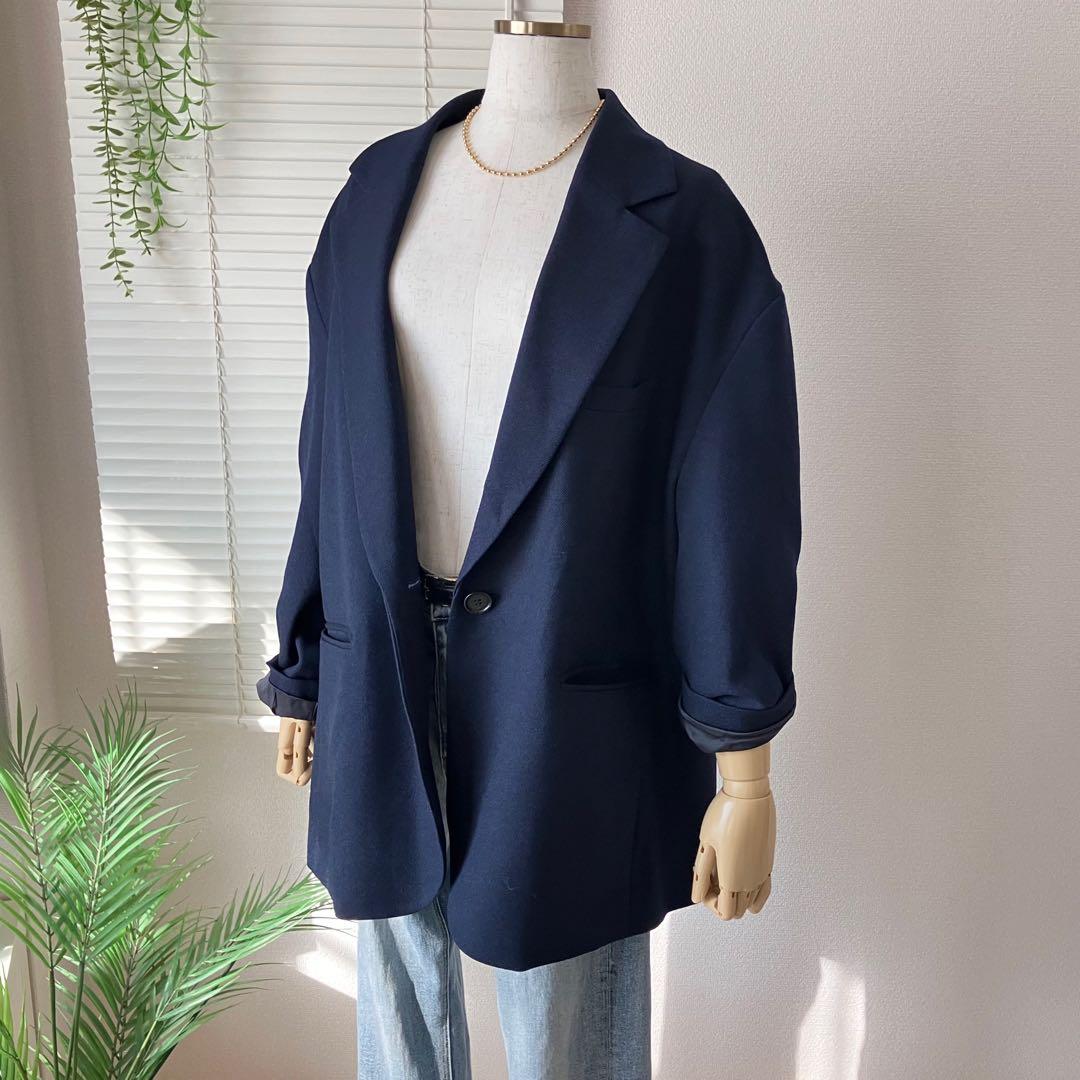【2023AW】NOBLE 1Bオーバーサイズジャケット 紺