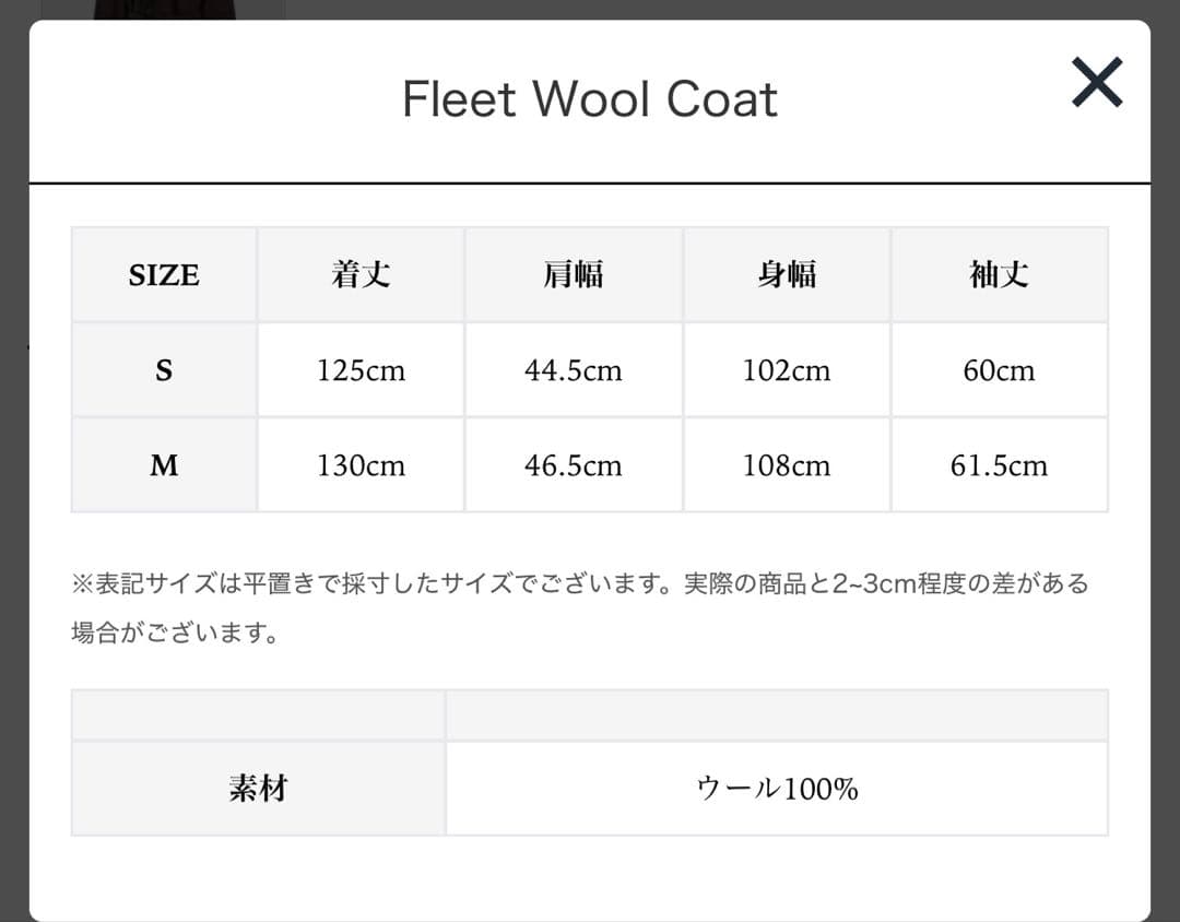 THETOE Fleet Wool Coat グレー（チェック）