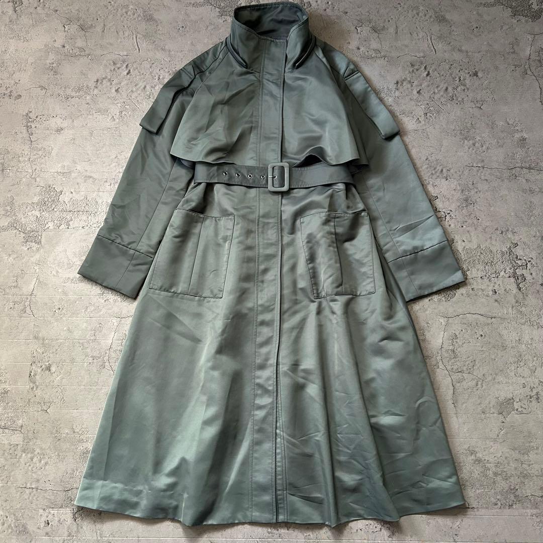 極美品 RUIRUE BOUTIQUE トレンチコート ベルト Aライン 希少色