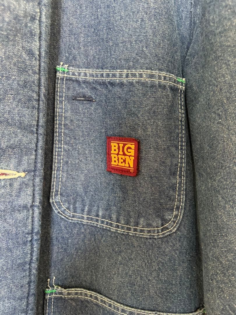 80s USA製BIG BEN デニムカバーオール 36 REGULAR