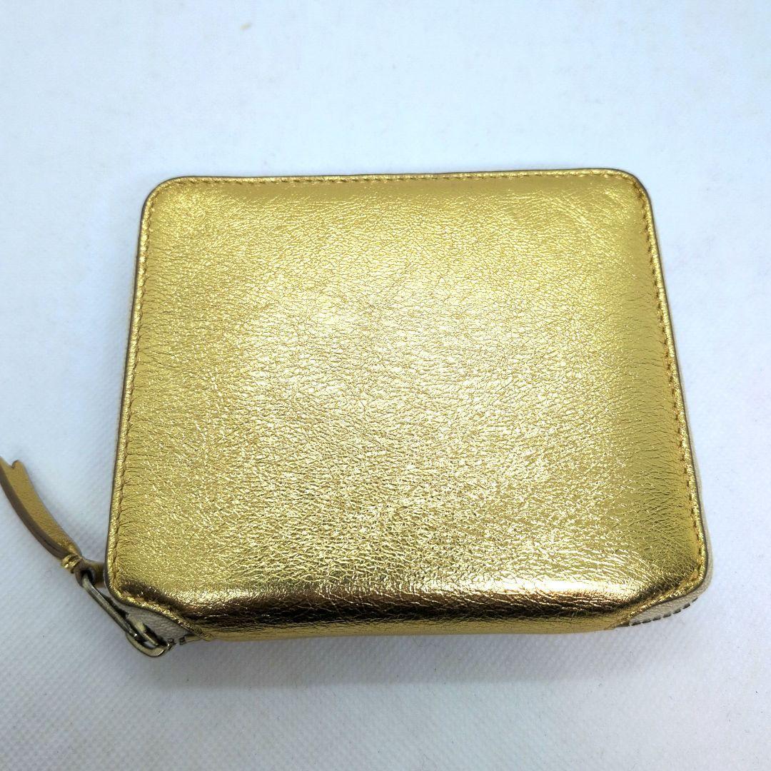 【現行 極美品 箱付 金運◎】コムデギャルソン　ラウンドジップ　二つ折り財布