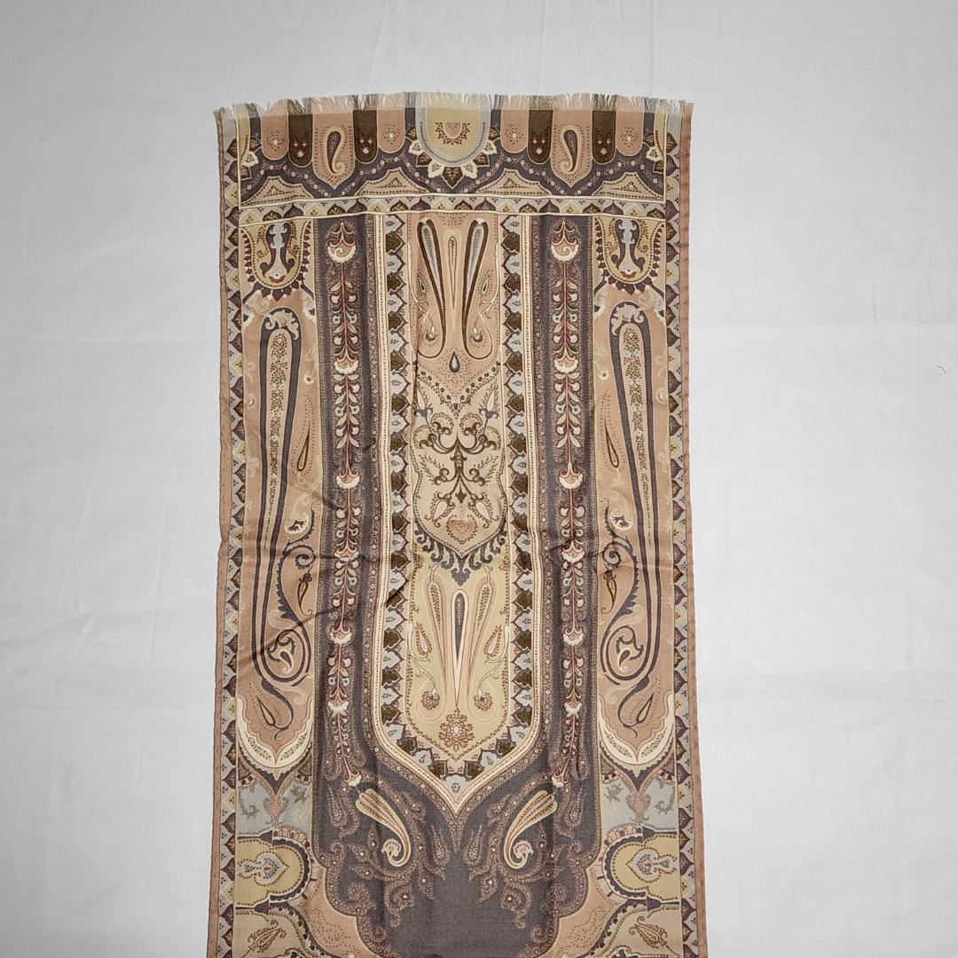 極美品★ETRO★ エトロ ストール ペイズリー柄 ウール混 ピンク タグ付き.