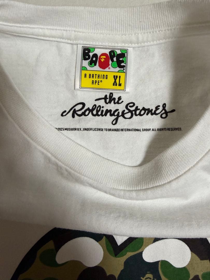 トップス A Bathing Ape Rolling Stones T-Shirt XL