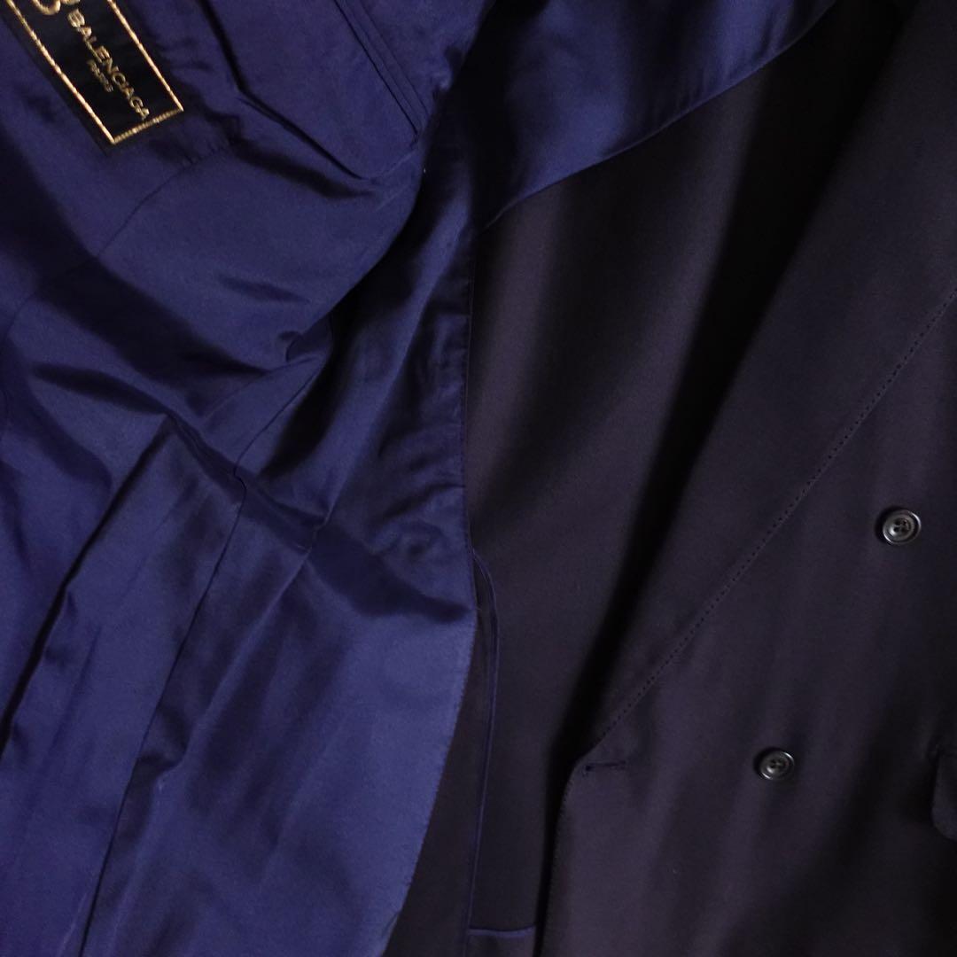 1990s BALENCIAGA ダブルブレスト　テーラードジャケット　ネイビー