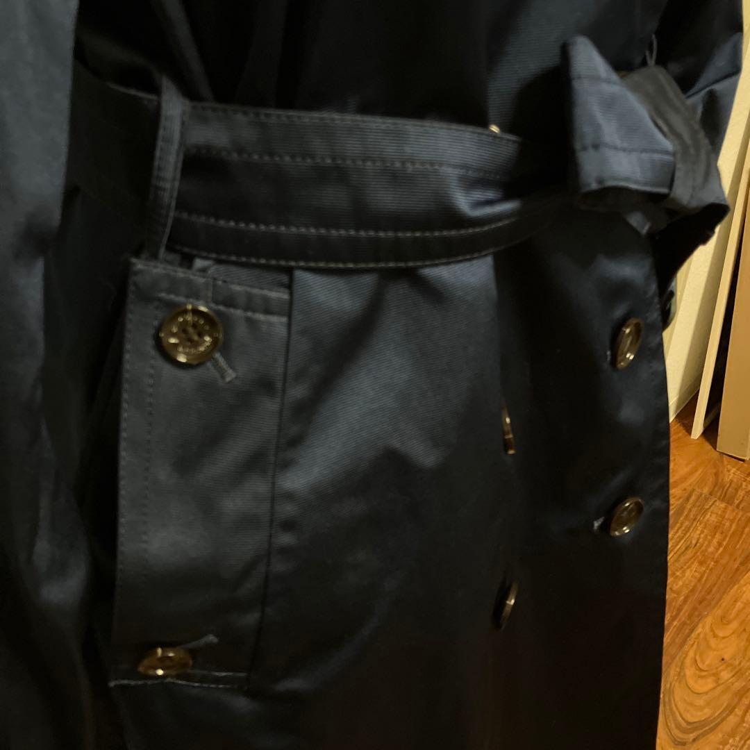 Aquascutum☆紺色トレンチコートサイズ15Lダブル☆angela☆