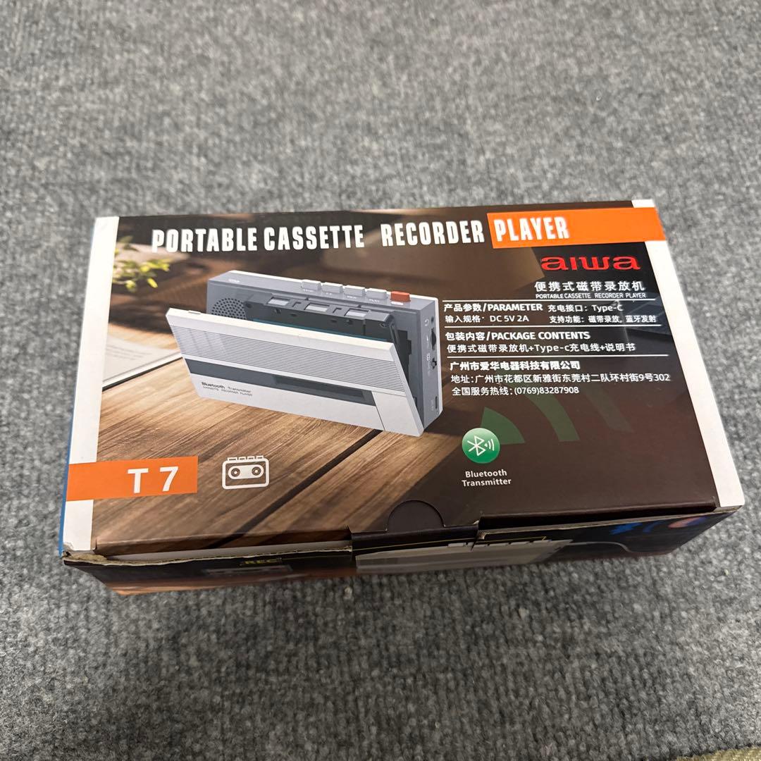 アイワ aiwa Bluetooth機能 充電式　カセットプレーヤー