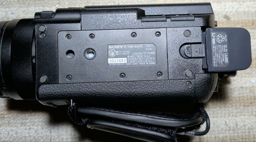 SONY FDR-AX100 ハンディカム 4K ジャンク
