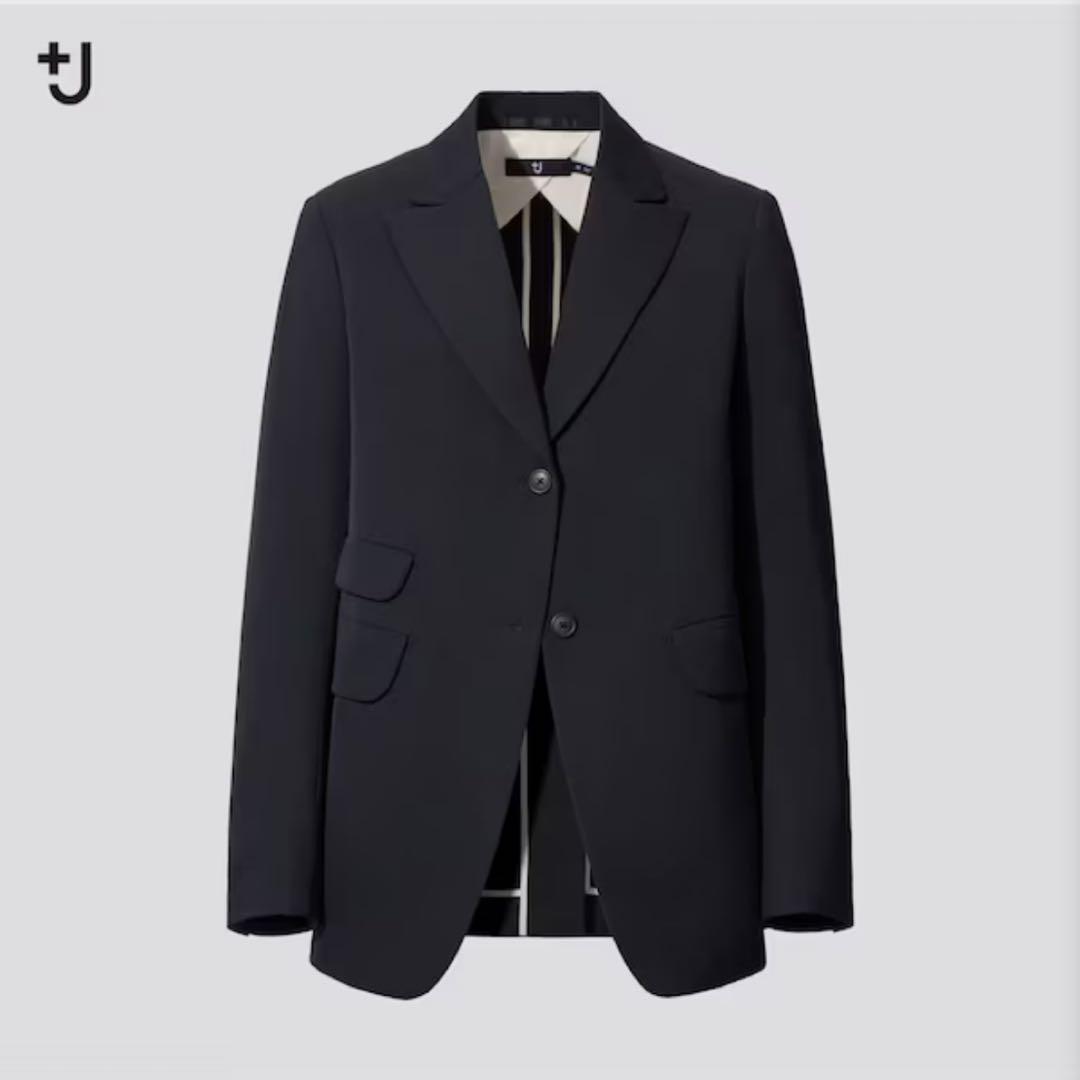 新品 UNIQLO ユニクロ+J テーラードジャケット XXL 紺 定価約2万