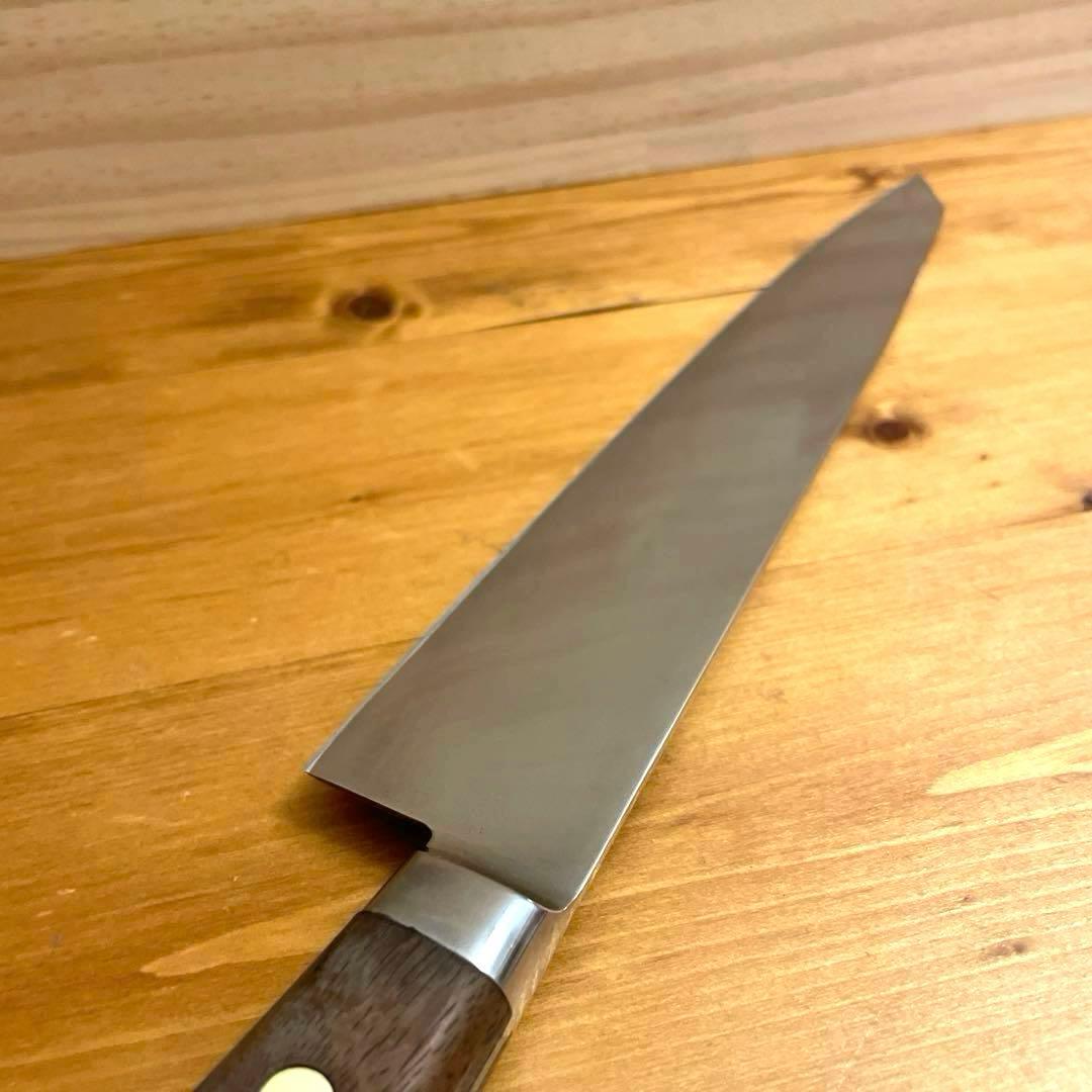 切付型牛刀 鋼 9寸 27cm 源助久 研ぎ済み 牛刀 切付 包丁 炭素鋼