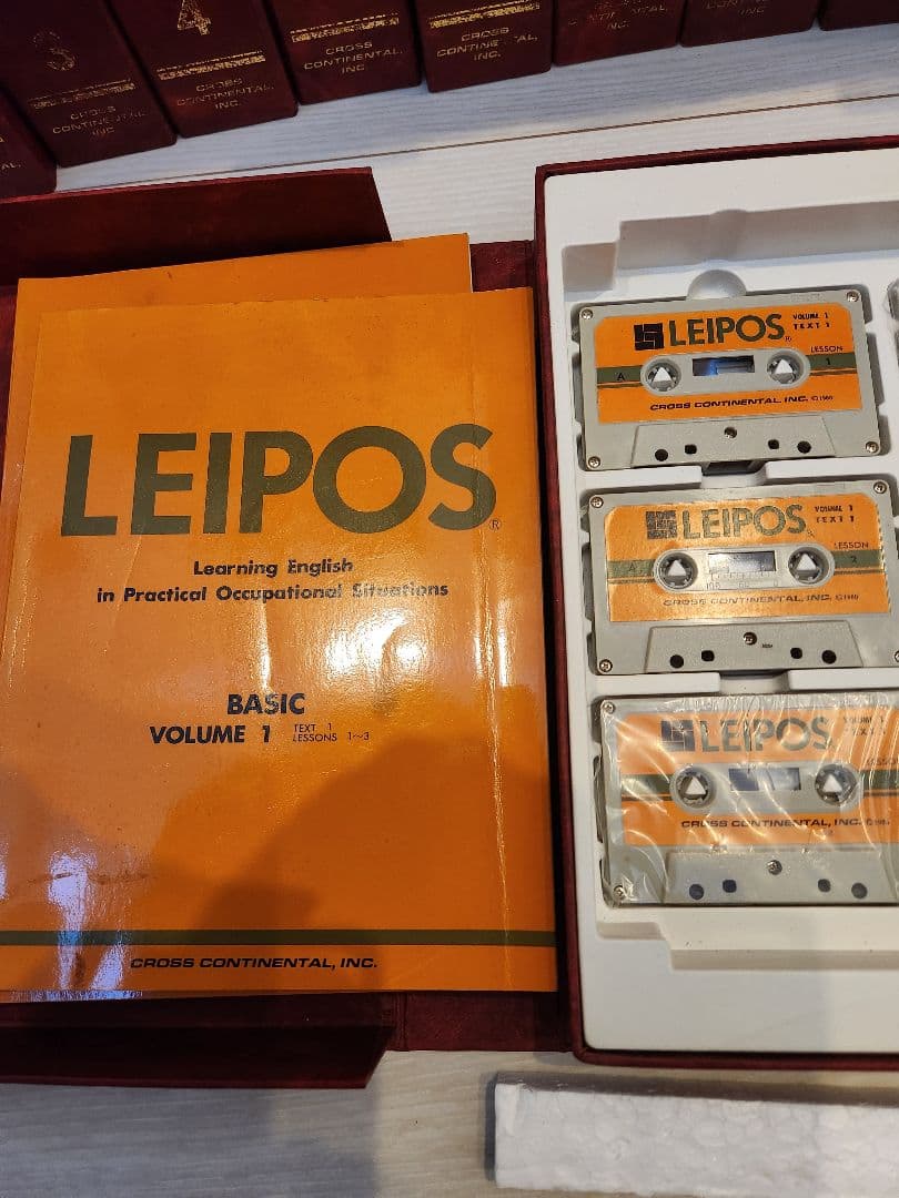 希少　廃盤 LEIPOS 英会話　教材 36冊(12組)　カセット　セット