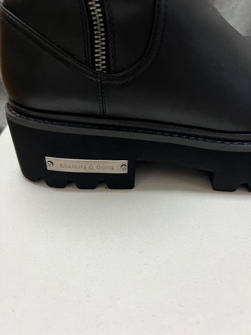 CHARLES & KEITH サイドジップ アンクルブーツ　37 23.5cm