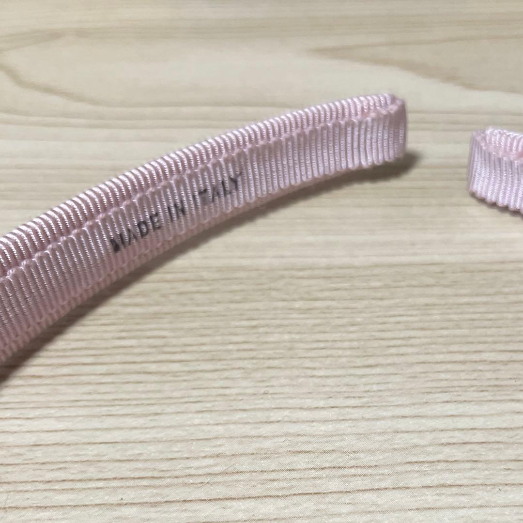 フェラガモ VARAカチューシャ サーモンピンク 細め