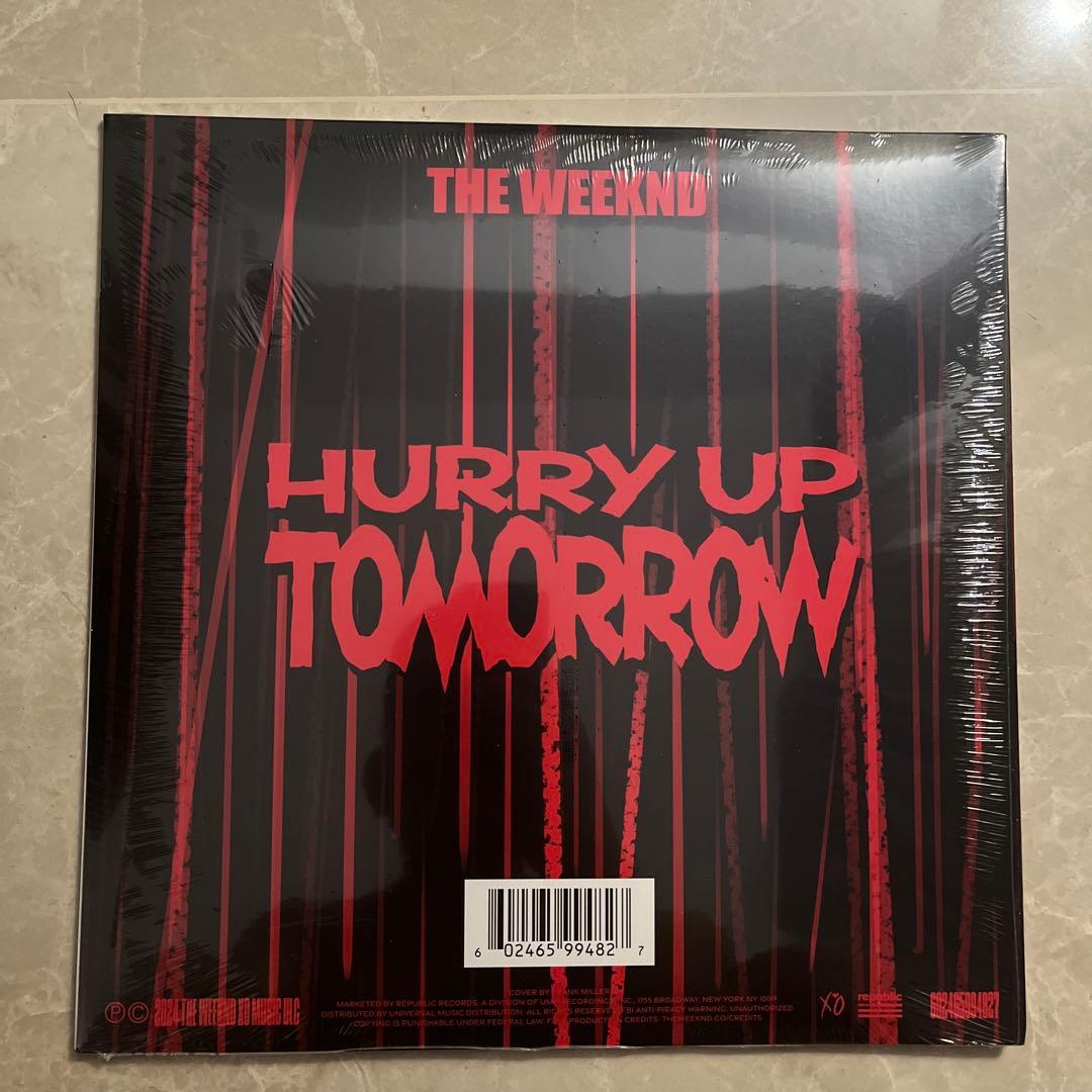 ザ・ウィークエンド Hurry Up Tomorrow 輸入盤 カラーレコード