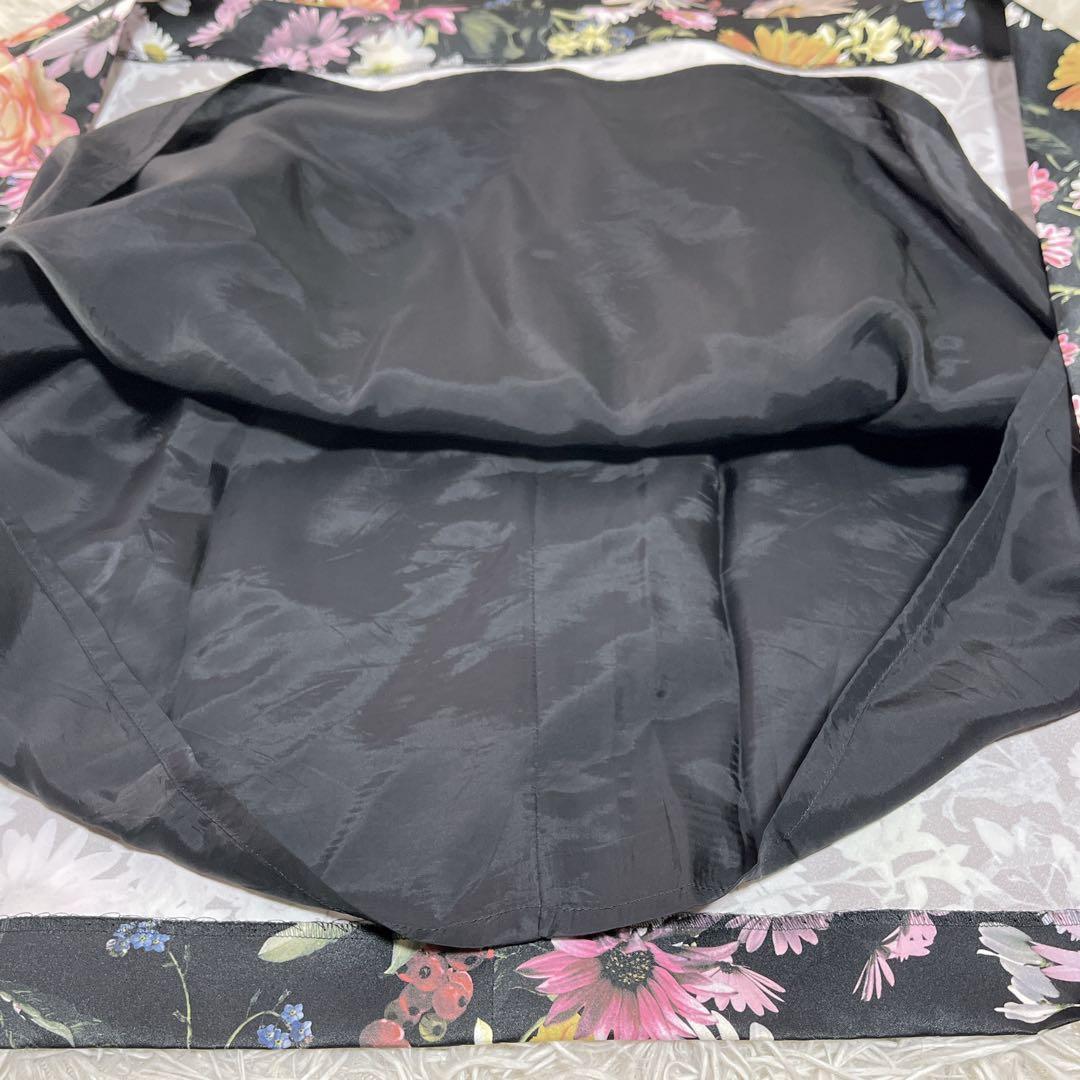 【美品】エムズグレイシー　ボタニカル　ノースリーブワンピース M 重ね着　日本製