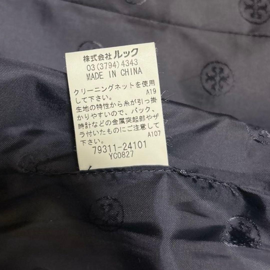 ✨美品✨トリーバーチ　ツイードコート　ロングコート　コサージュ　ネイビー　M