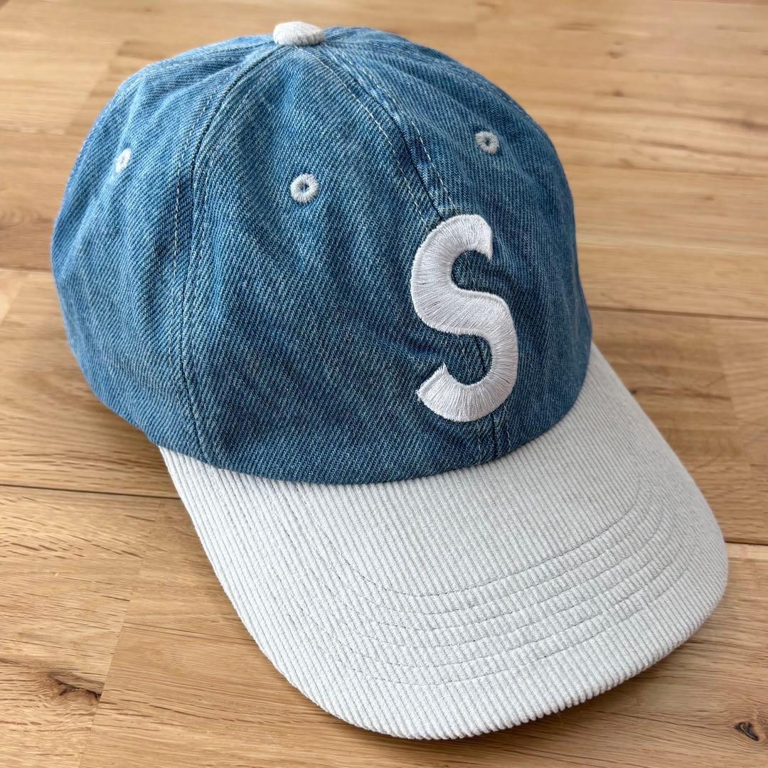 Supreme 2-Tone S Logo 6-Panel 24SS デニム