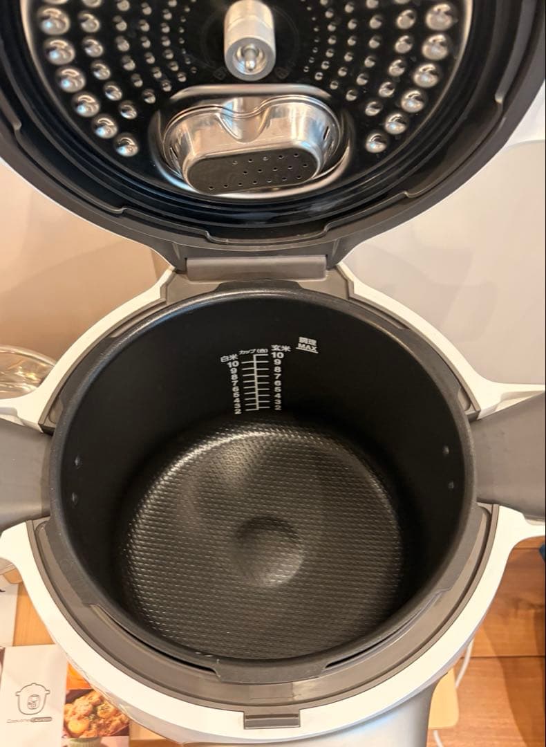 T-fal Cook4me Express 6L 電気圧力鍋 ホワイト　使用浅