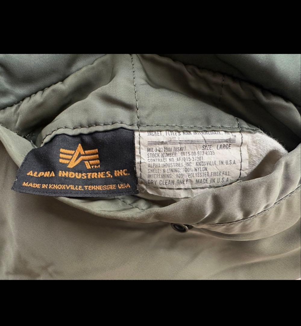 USA製 MA-1 フライトジャケIDEAL zip INDUSTRIES