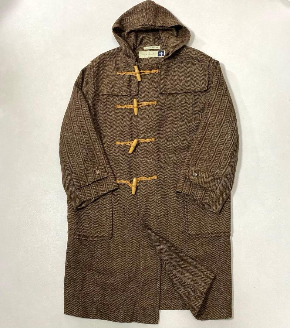 ⚫︎GLOVERALL 英国製 ウール ヘリンボーン ダッフルコート