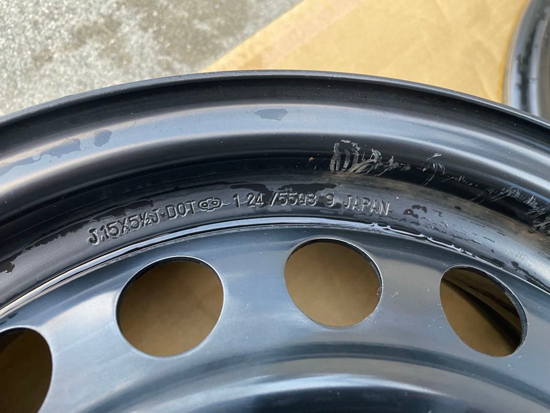 フリード 純正 スチールホイール 5穴 15X5 1/2 5J ホイルキャップ