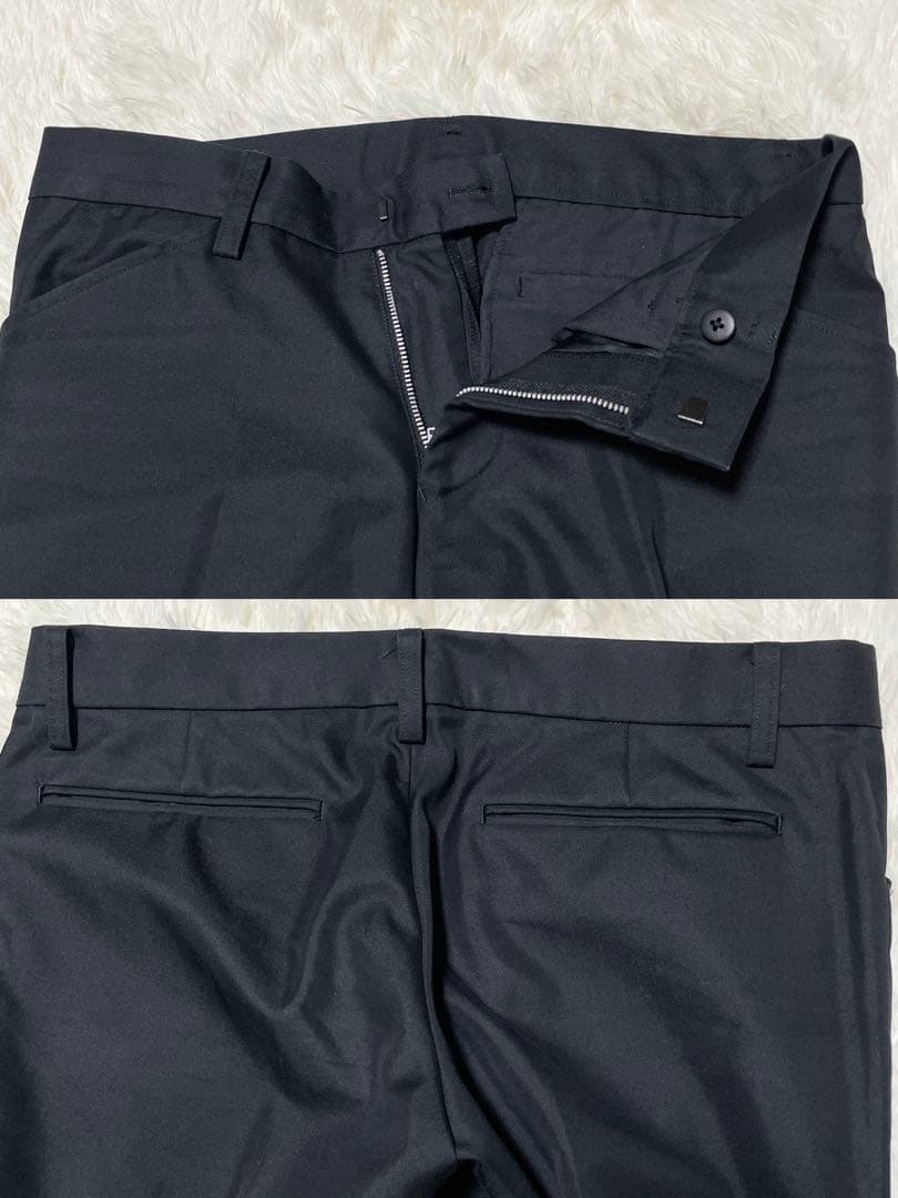 美品 5351プールオム ジャケット パンツ セットアップ スーツ ブラック L