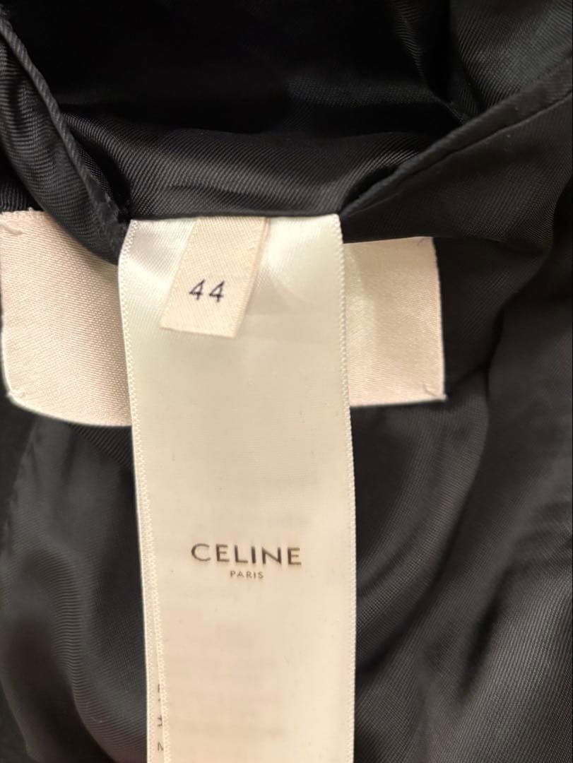 CELINE 19SS ブラック ダブルブレストジャケット　44