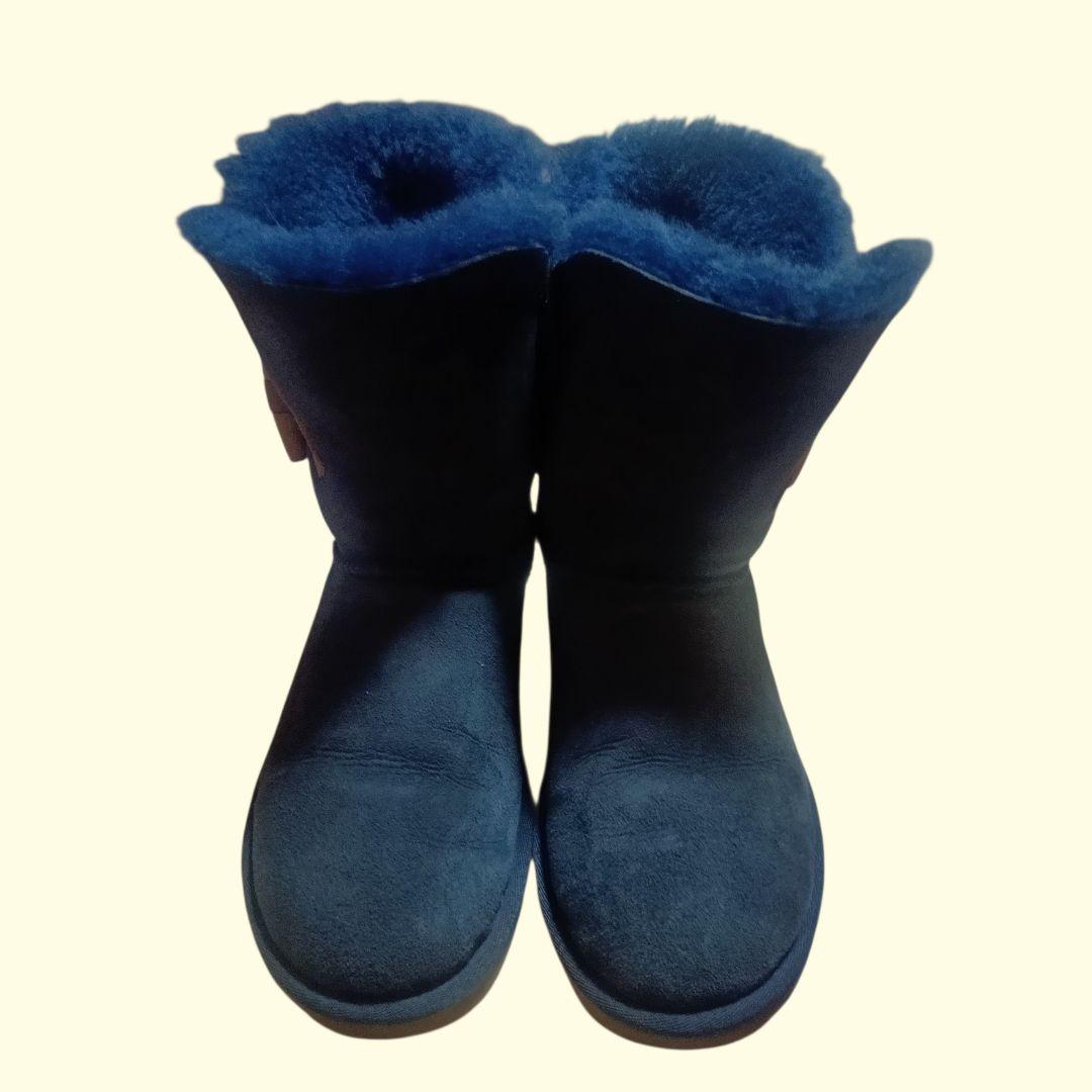 UGG ネイビー ショートブーツ　２２cm　２WAY