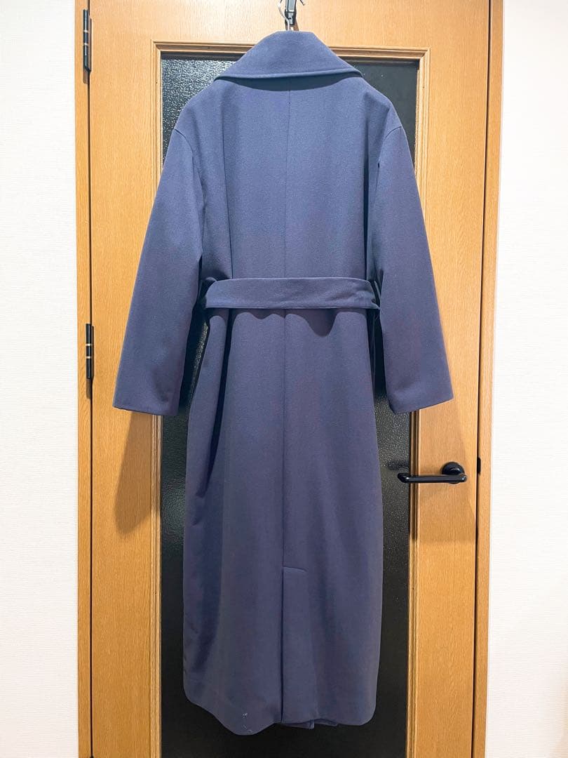 新品/ナノユニバース/ラペルロングガウンコート