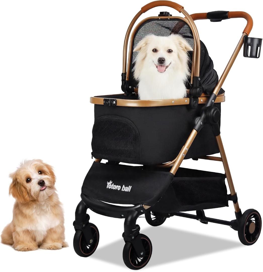 ✨人気✨ペットカート 分離型 折り畳み 小型犬 中型犬 多頭対応 組み立て簡単