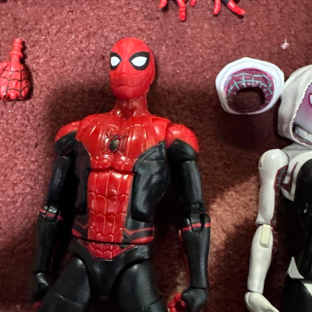 スパイダーマン フィギュアセット 交換用パーツ付き