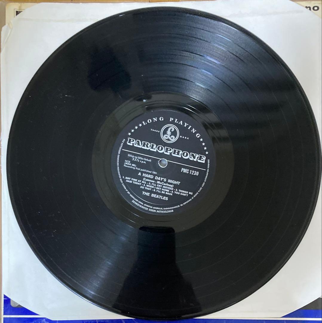 稀少デンマーク初回Mono極品Beatlesハードデイズナイトビートルズレコード