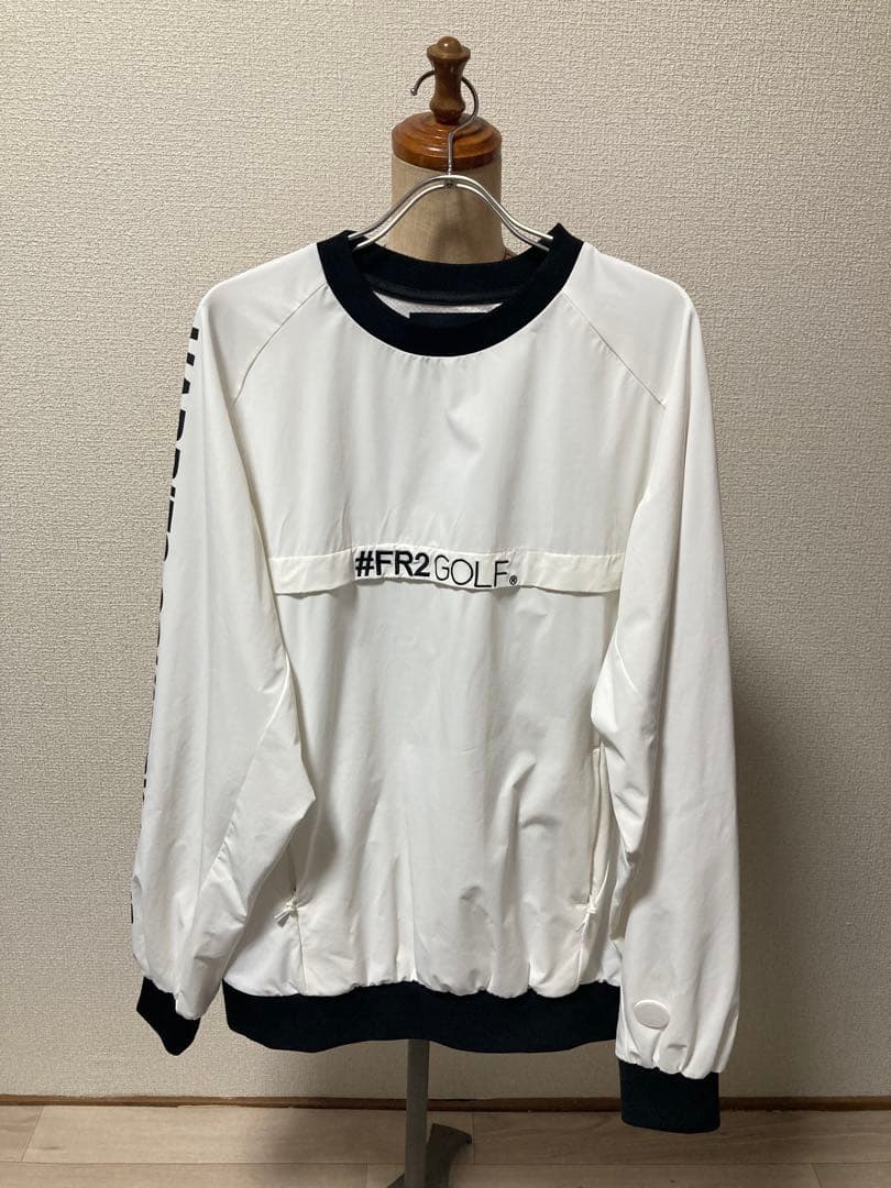 #FR2 GOLF ナイロンジャケット ホワイト　ゴルフ 裏メッシュ ブルゾン