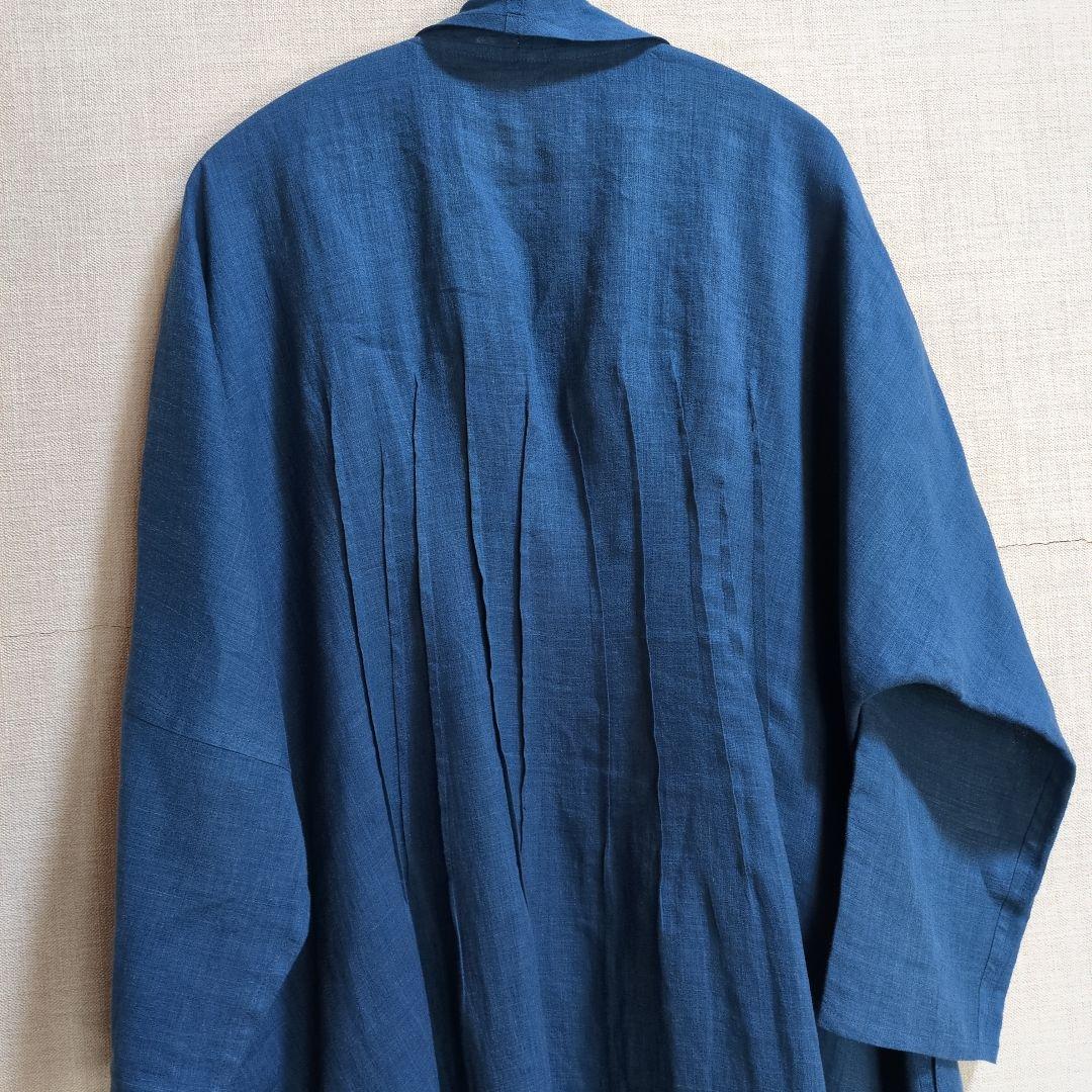 afa真砂三千代さんの麻100%藍染のジャケット