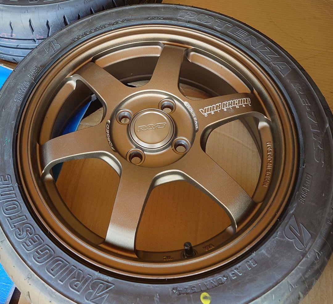 TE37　ソニック　ブロンズ ホイール 15インチ