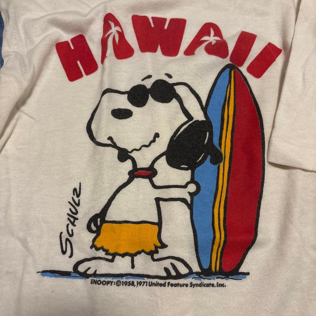 70s snoopy artex スヌーピー　Tシャツ　ピーナッツ　ハワイ