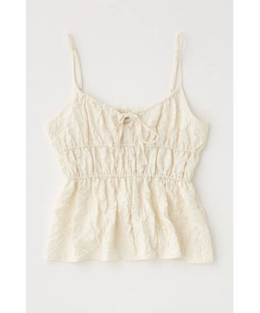 moussy CRINKLED サテンキャミ
