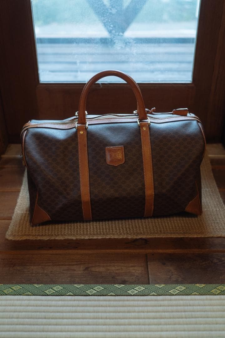 CELINE マカダムボストンバッグ