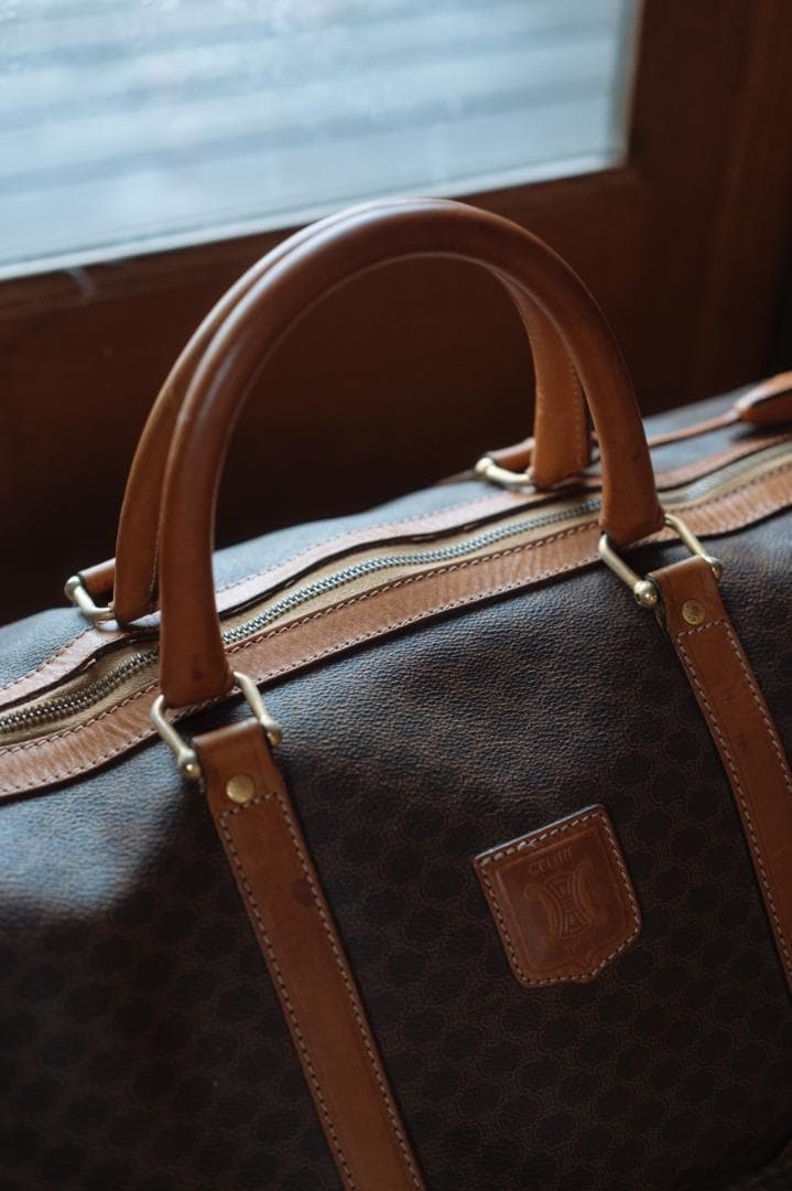 CELINE マカダムボストンバッグ