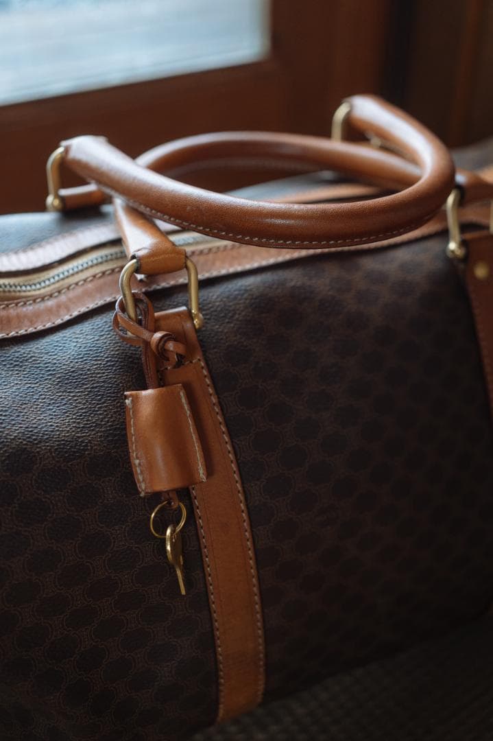 CELINE マカダムボストンバッグ